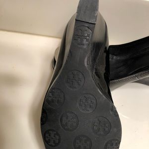 Tory Burch patent leather 4 inch wedge